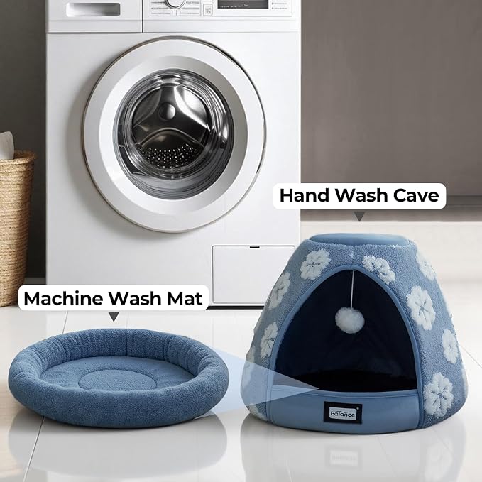BALANCE Cat Beds for Indoor Cats, 2-in-1 Cat Bed Cave - Image 9
