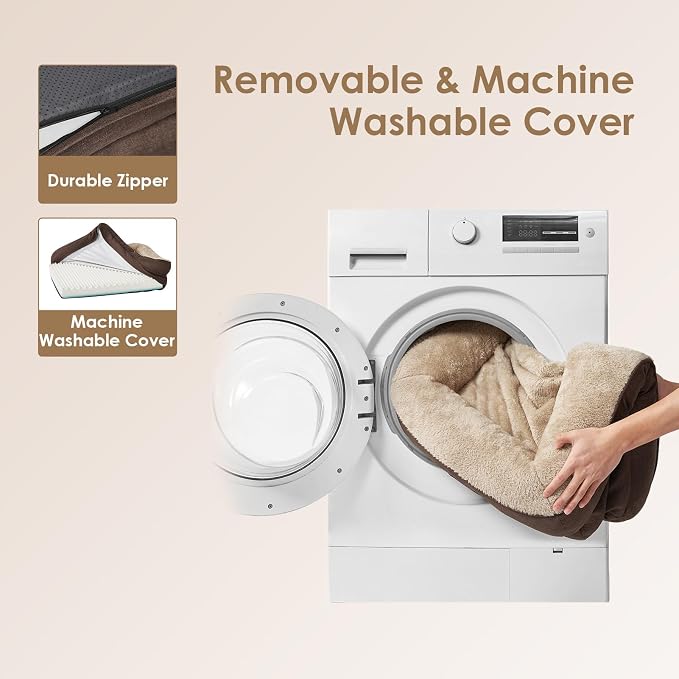 EHEYCIGA Orthopedic Dog Bed for Medium Dog, Waterproof Liner & Washable - Image 6