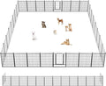 Dog Playpen 32 inch 32 Panels Indoor Outdoor Dog Pen by Jhsomdr