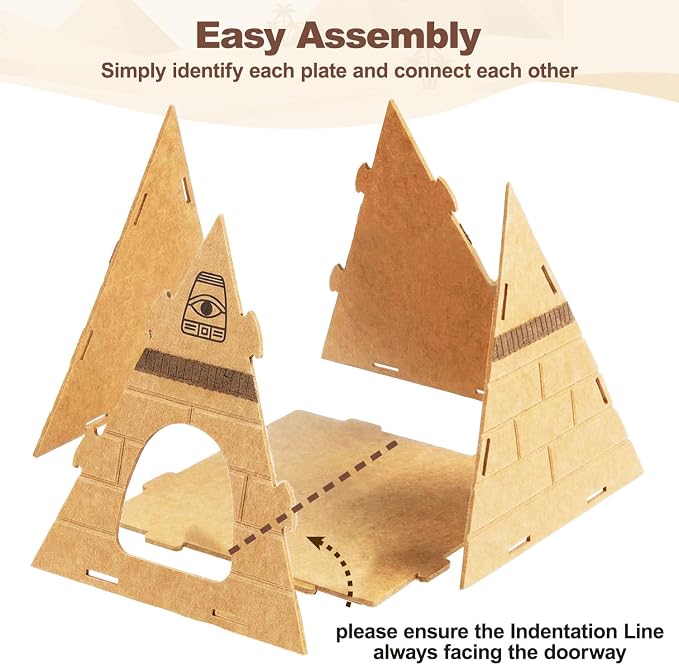 Cat House for Indoor Cats, Scratch-Resistant Cat Cave, Felt Cat Hideaway - Image 7