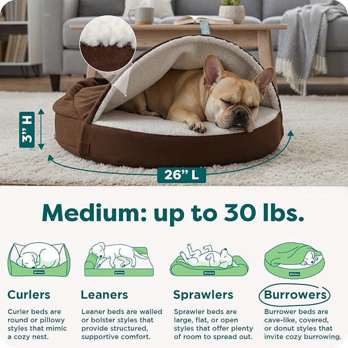 FurHaven Round Orthopedic Dog Bed - Image 3