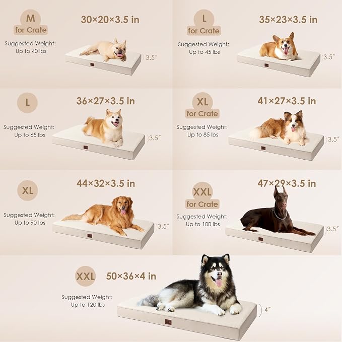 EHEYCIGA Orthopedic Dog Beds for Large Dogs - Image 2