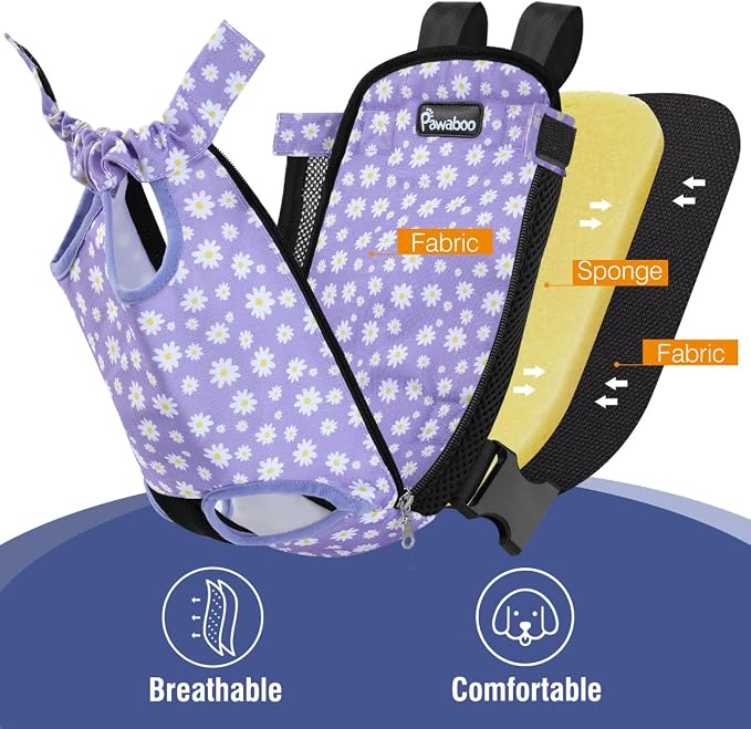 Pawaboo Pet Carrier Backpack, Adjustable Pet Front Cat Dog Carrier Backpack - Image 5