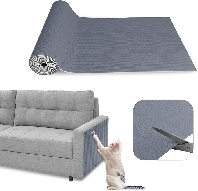 Eunice Cat Scratching Mat, Self-Adhesive Cat Scratch Carpet, Trimmable by Eunice