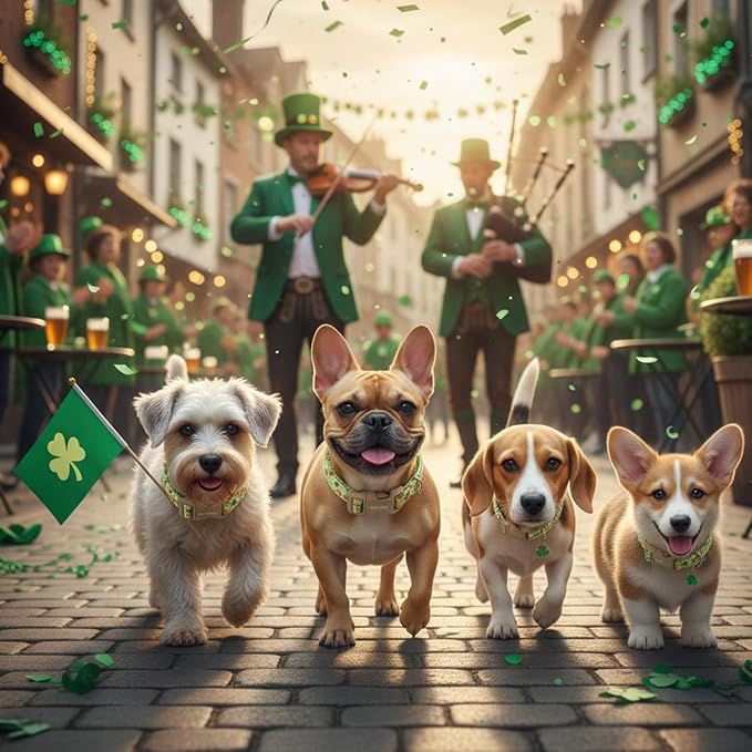 St. Patrick's Day Dog Collar, Light Green Puppy Collar - Image 7