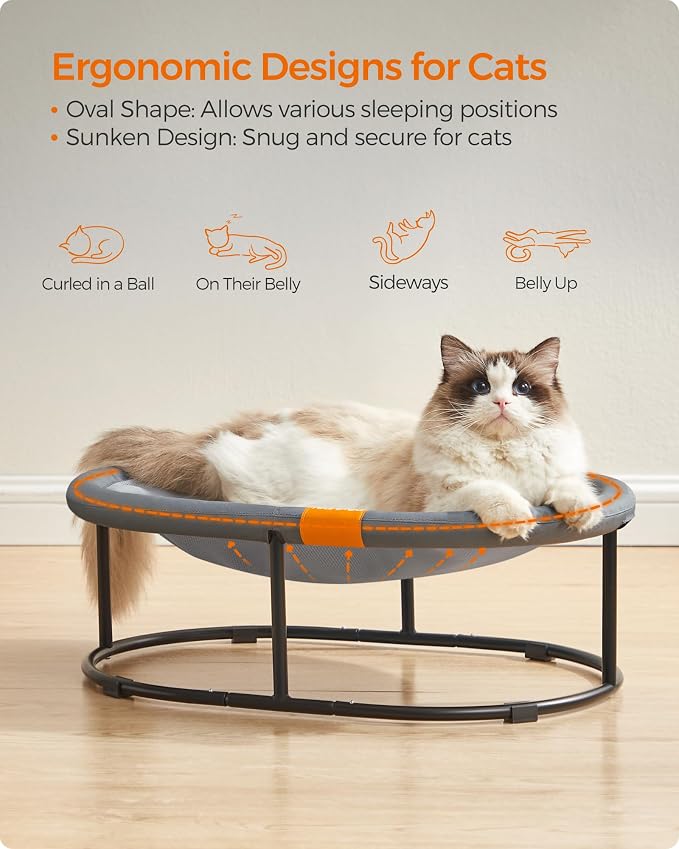 Feandrea Pet Bed, Cat Hammock, Elevated Cat Bed - Image 3