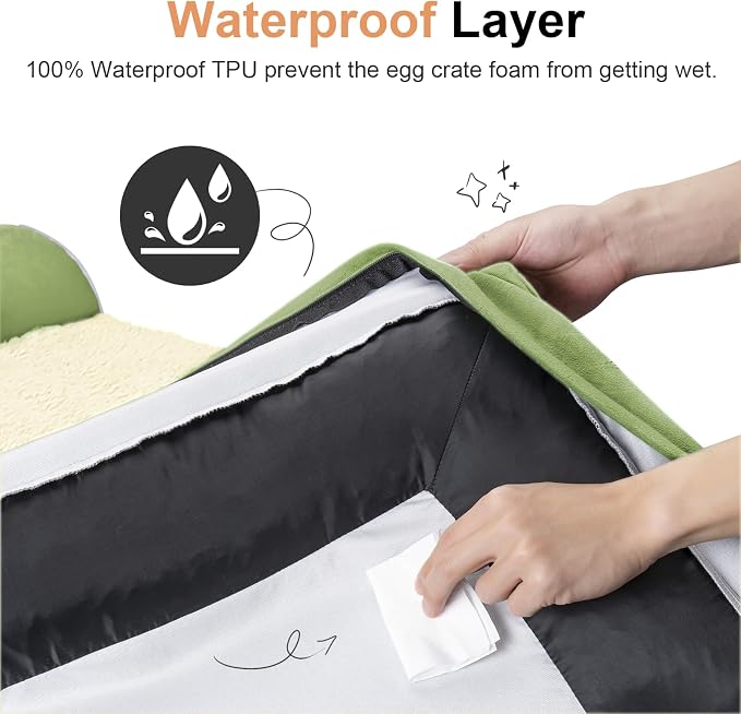Large Dog Bed Orthopedic Washable: Beds Bolster XL Bed Medium Large Dogs Egg - Image 4