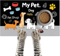 Funning My Pet Dog Pattern Dog Feeding Mat Pet Food Mat by HOMETITUTE