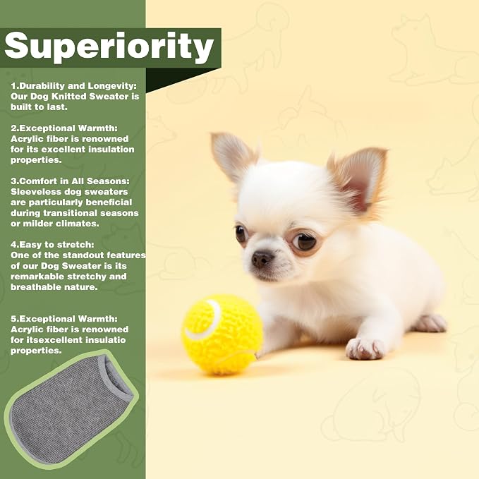 Cozy and Functional Dog Shirts for Small Puppies: Stretchable Green Attire - Image 4