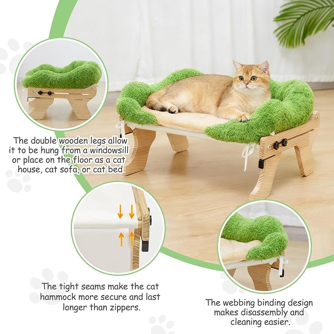 cat Window Perch for Indoor Cats Large Window Hammock - Image 8