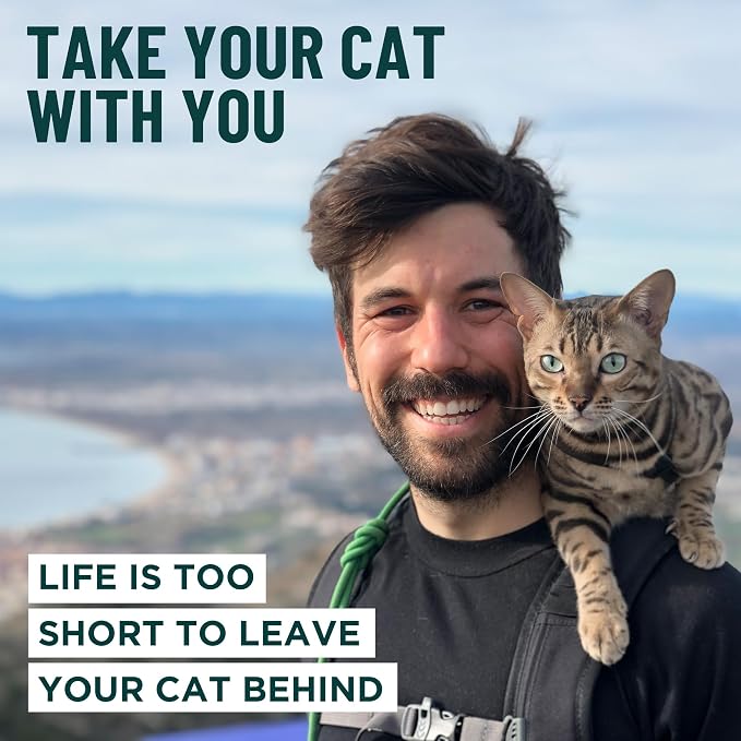 Houdini™ Escape Proof Cat Harness and Leash Set by OutdoorBengal – Turquoise - Image 9