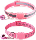 Pink Cat Collars with Bells, Break Away Cat Collar with Bells, Reflective by HimyBB