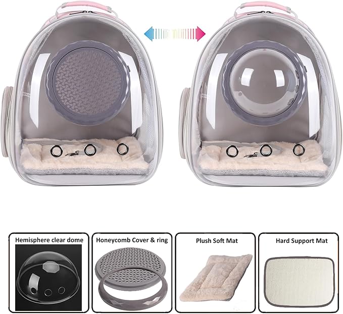 Cat Backpack Carrier, Space Capsule Astronaut Clear Bubble Front Extension to - Image 3