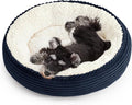 Love's cabin Round Donut Cat and Dog Cushion Bed, 25in Pet Bed by Lovescabin