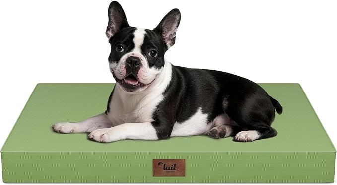 Outdoor Orthopedic Dog Bed for Medium Dogs & Cats, Waterproof Flat Pet Mat by TailStories