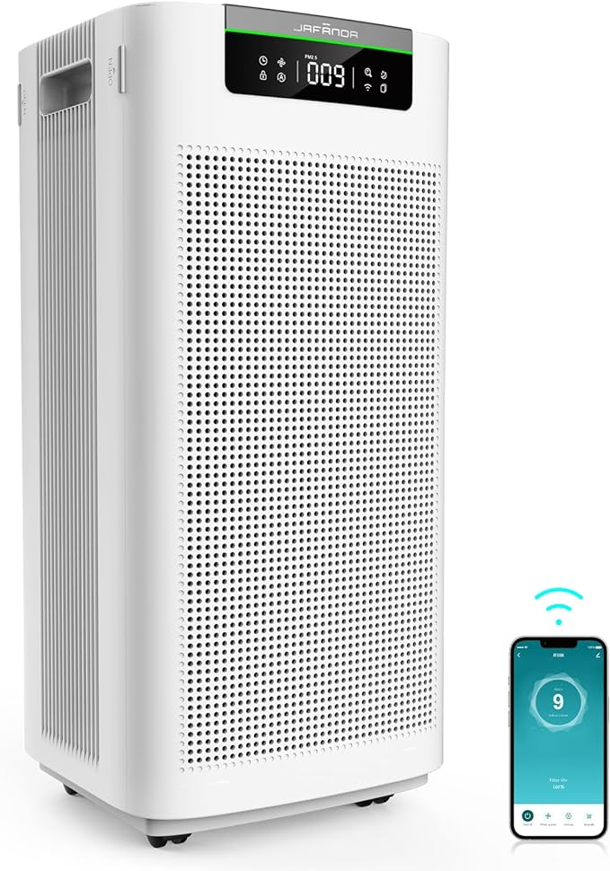 Jafända Air Purifier for Home Large Room 3800 ft², APP & Alexa, Ture HEPA by Jaf%C3%A4nda