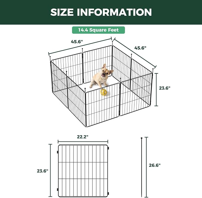 FXW MiniPaws Unleashed Dog Playpen, Expandable & Portable Design - Image 6