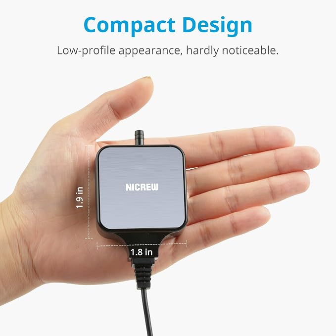 NICREW Nano Silent Aquarium Air Pump Black, Aquarium Aerator - Image 5