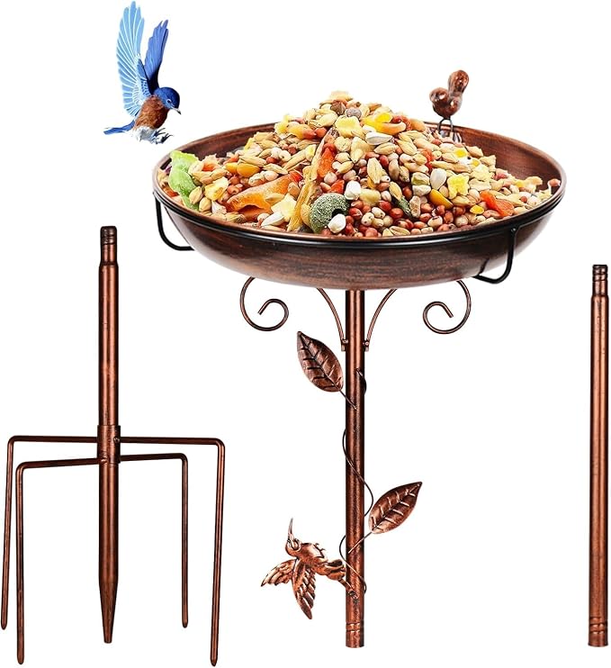 Metal Bird Bath for Outside - Image 7