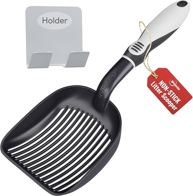 iPrimio Cat Litter Scoop Metal w/ Deep Shovel by iPrimio