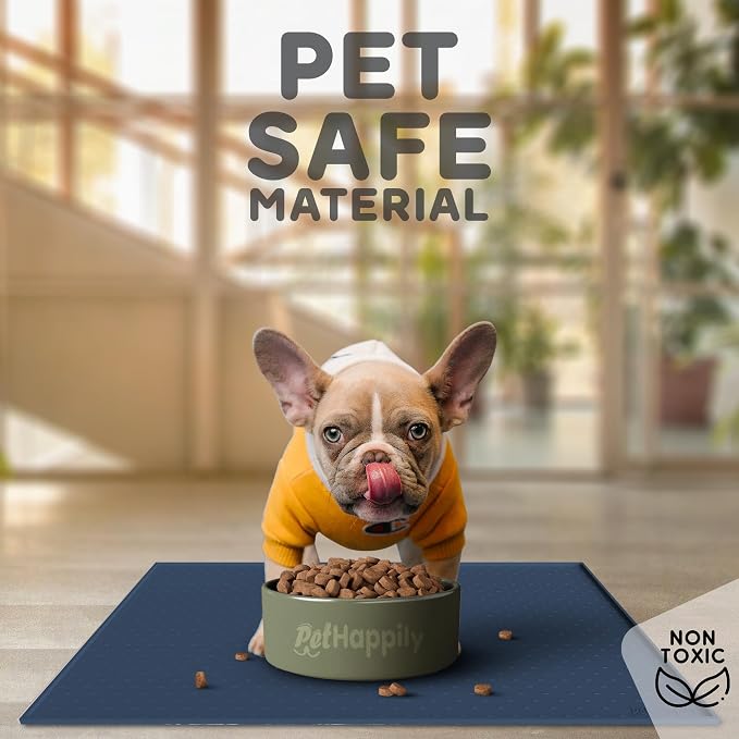Dog Food Mat - Raised Edges Dogs Mat - Image 3