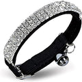 CHUKCHI Soft Velvet Safe Cat Adjustable Collar Bling Diamante by CHUKCHI