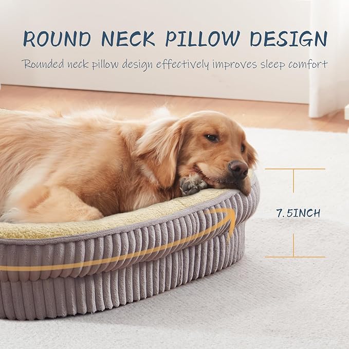 Orthopedic Dog Bed for Small Dogs Breeds, High Density Egg Crate Foam Dog Sofa - Image 4
