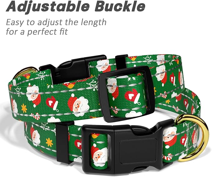 Reflective Dog Collar, Cute Christmas Style Dog Collars - Image 6