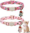2 Pack Christmas Cat Collars by Babolepet