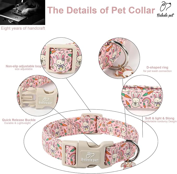 Easter Dog Collar for Medium Dogs - Image 4
