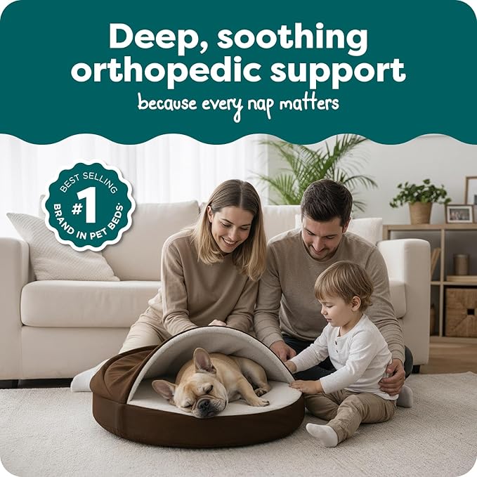 FurHaven Round Orthopedic Dog Bed - Image 2