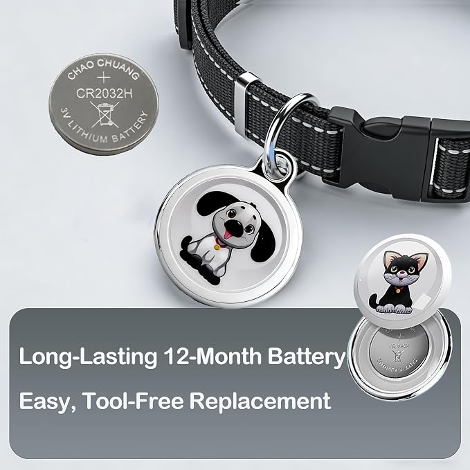 GPS Pet Tracker with Apple Find My Network, Android Compatibility, Real-Time - Image 5