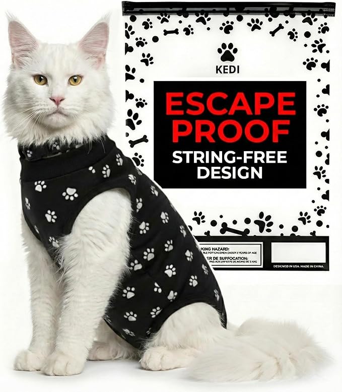 Cat Surgery Recovery Suit Female Cat Onesie by KediPetSolutions