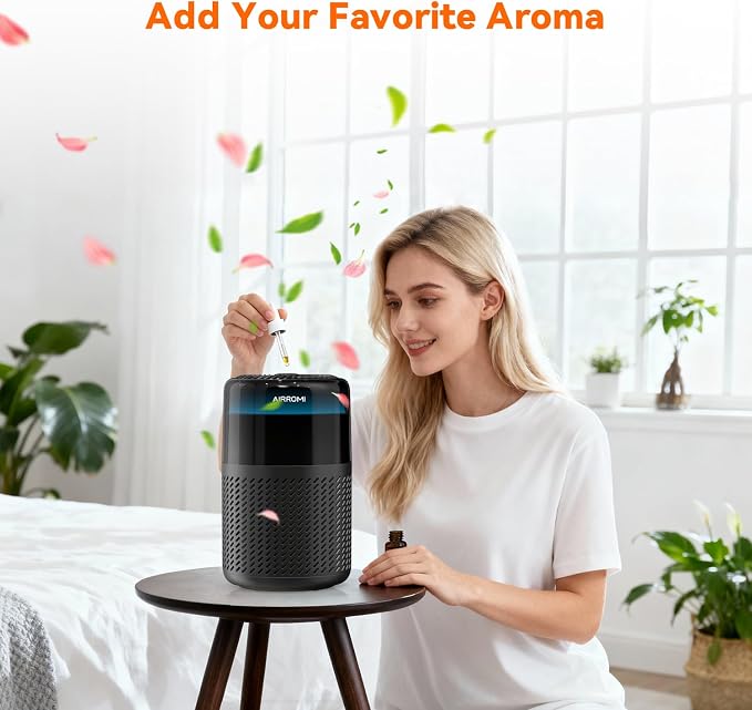 AIRROMI HEPA Air Purifier for Bedroom&Home, Pet Air Purifier for Home Pets - Image 7