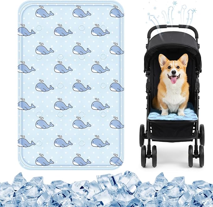 Nuanchu Dog Stroller Cooling Mat Waterproof Outdoor Pet Cooling Mat Washable by Nuanchu