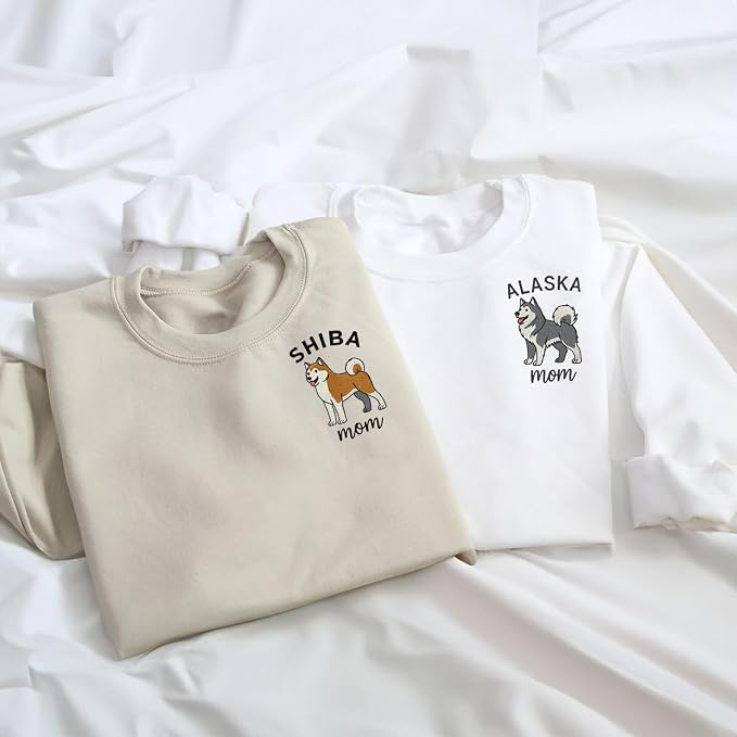 VIOLAVA Custom Cat Embroidered Christmas Sweatshirt – Personalized Pet Name - Image 3