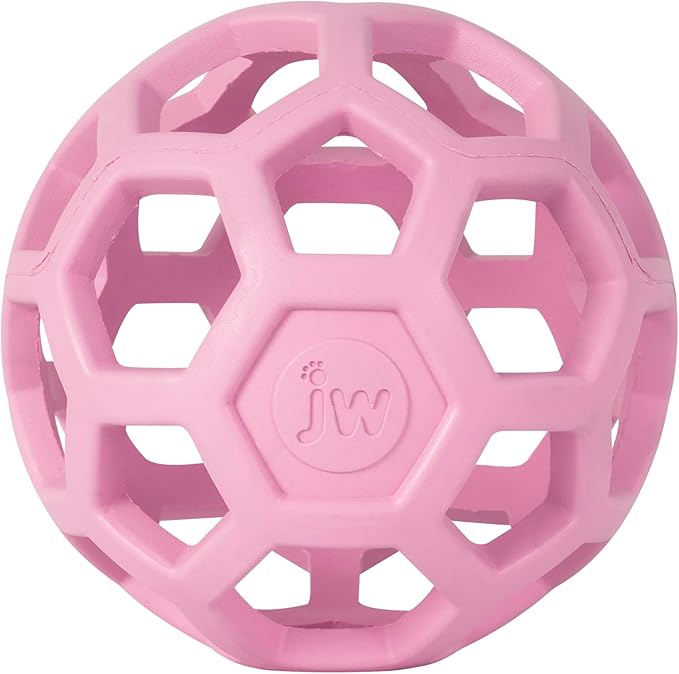 JW Pet HOL-ee Roller™, Dog Toy Puzzle Ball, Natural Rubber by JWPet