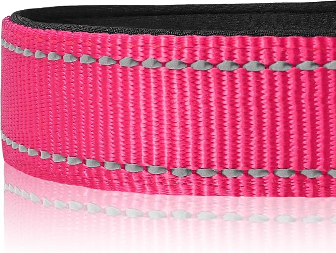 Joytale Reflective Dog Collar, Soft Neoprene Padded, Metal D-Ring, Nylon Pet - Image 4