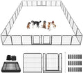 Dog Playpen Outdoor Extra Wide 32 Piece Panels Heavy Duty Dog Fence 40" Height by Committedtobetterpetlife