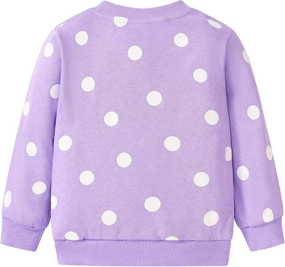 Toddler Baby Girls Cotton Sweater, Long Sleeve Crewneck Sweatshirt Pullover - Image 3