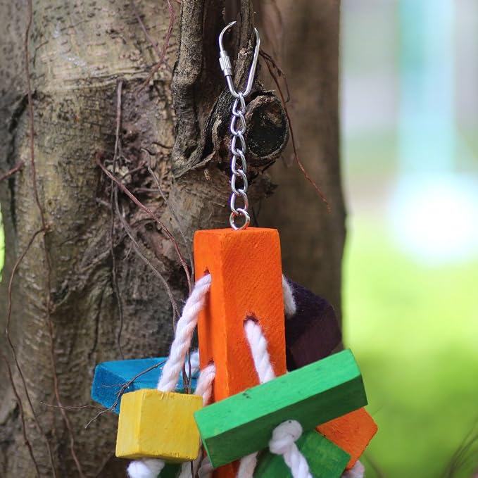 Bird Chewing Toy Large Medium Parrot Cage Bite Toys African Grey Macaws - Image 4