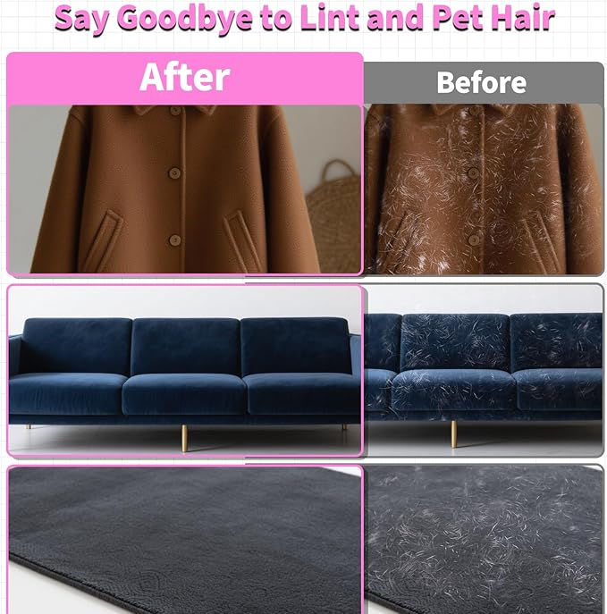 Pet Hair Removal Glove for Dogs & Cats, Newly Upgraded Reusable Electrostatic - Image 5