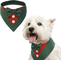 FUAMEY Dog Tuxedo Christmas for Small Dogs, Dog Formal Suit Dogs Attire Pet Bow by FUAMEY