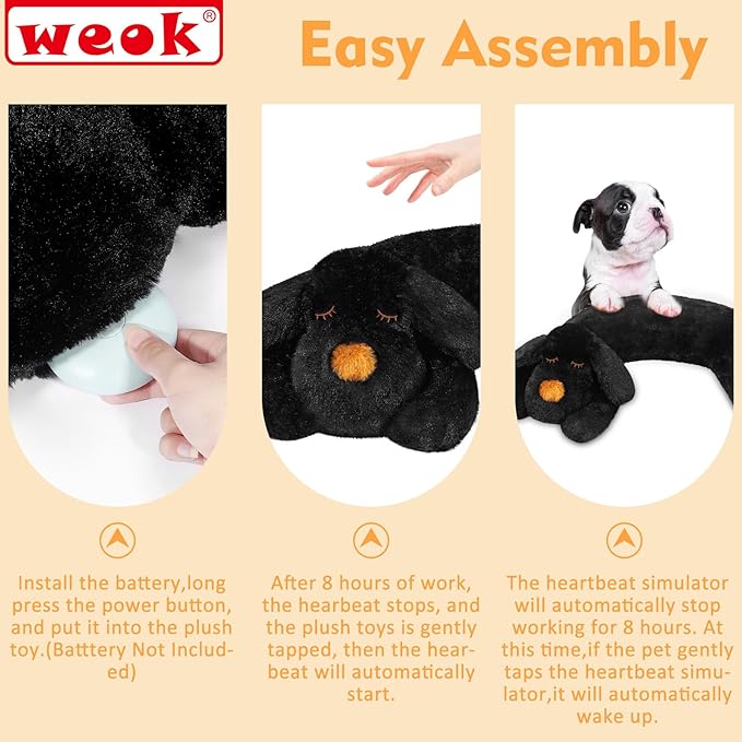 Heartbeat Puppy for Dogs-for Separation Anxiety Relief, Heartbeat Stuffed - Image 7