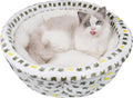 Super Soft Small Dog & Cat Bed, Anti-Anxiety Puppy Cuddler, Cozy Round Fluffy by AIWIKIDE