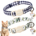 ARING PET 2 Pack Cat Collar-Cute Cotton Cat Collar by ARINGPET