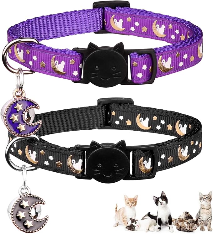 2Pcs Breakaway Cats Collars Cat Collars by Baeuppit