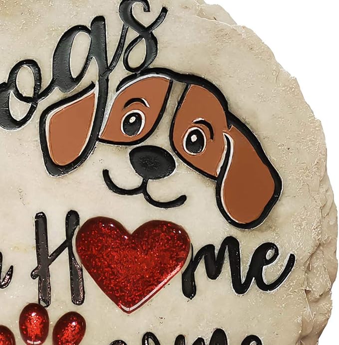 Spoontiques - Garden Décor - Dogs Make a Home Pawsome Stepping Stone - - Image 4