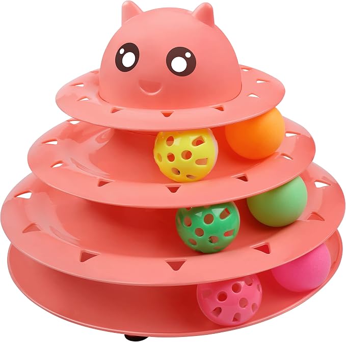 UPSKY Cat Toy Roller 3-Level Turntable Cat Toy Balls by UPSKY