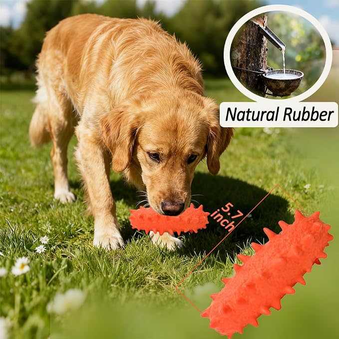 2 Pack Dog Toys for Aggressive Chewers, Tough Puppy Chew Toys Teething Bone for - Image 3